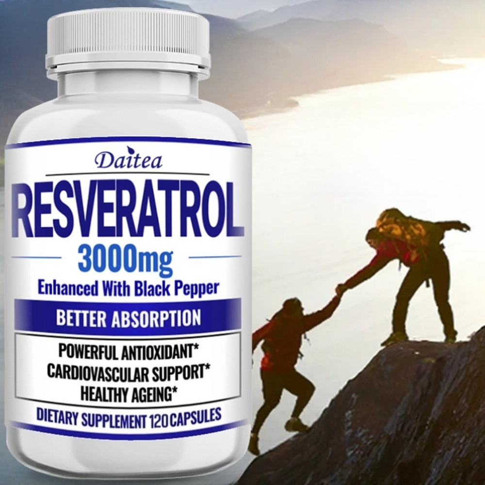 Resveratrol Capsule Anti Aging - كبسولات مكملات الريسفيراترول - مضادة للشيخوخة،