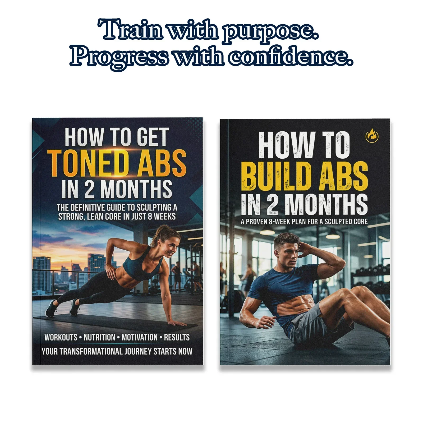 Fitness Nutrition Guide - مجموعة من كتابين لتدريب عضلات البطن