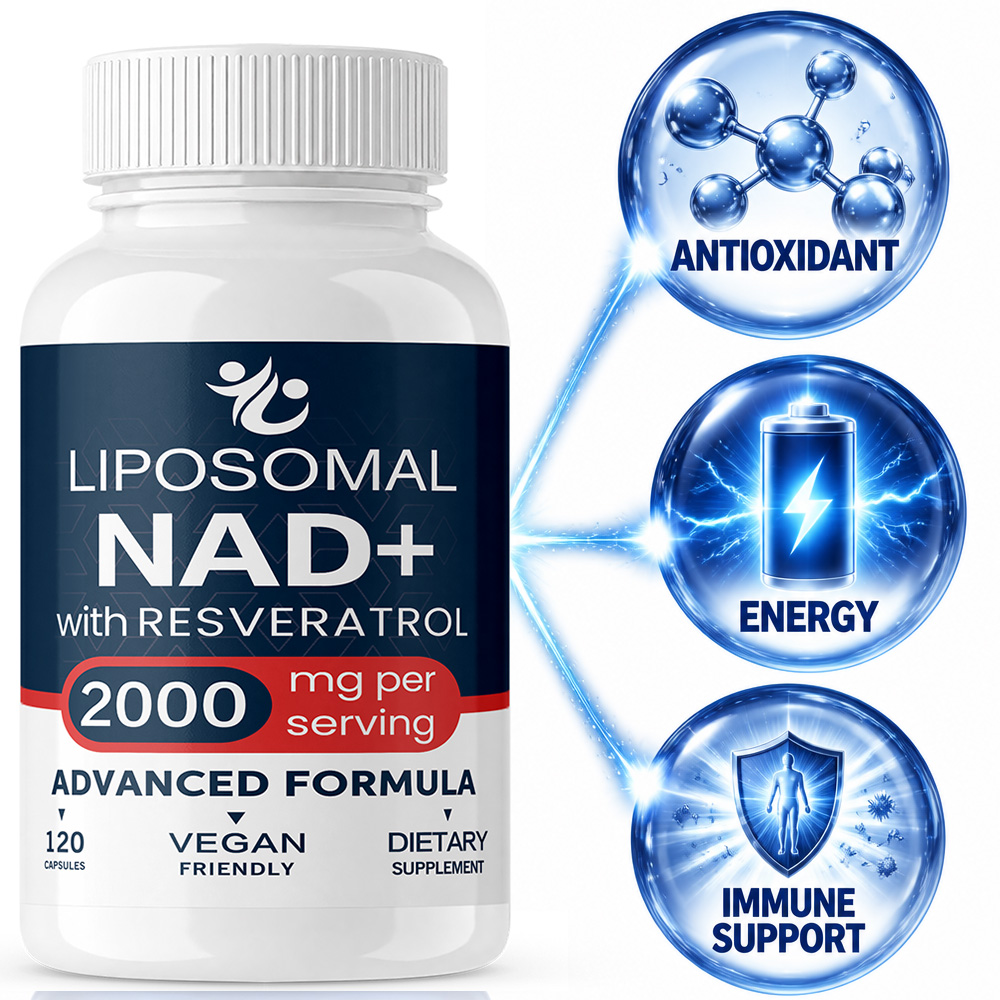 Resveratrol Capsule Anti Aging - مكمل غذائي ليبوزومي NAD+ مع ترانس