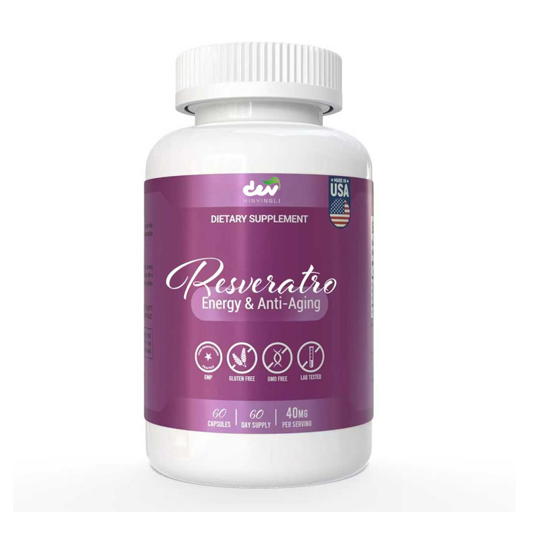 Resveratrol Capsule Anti Aging - مكمل ريسفيراترول - يدعم الطاقة ومكافحة