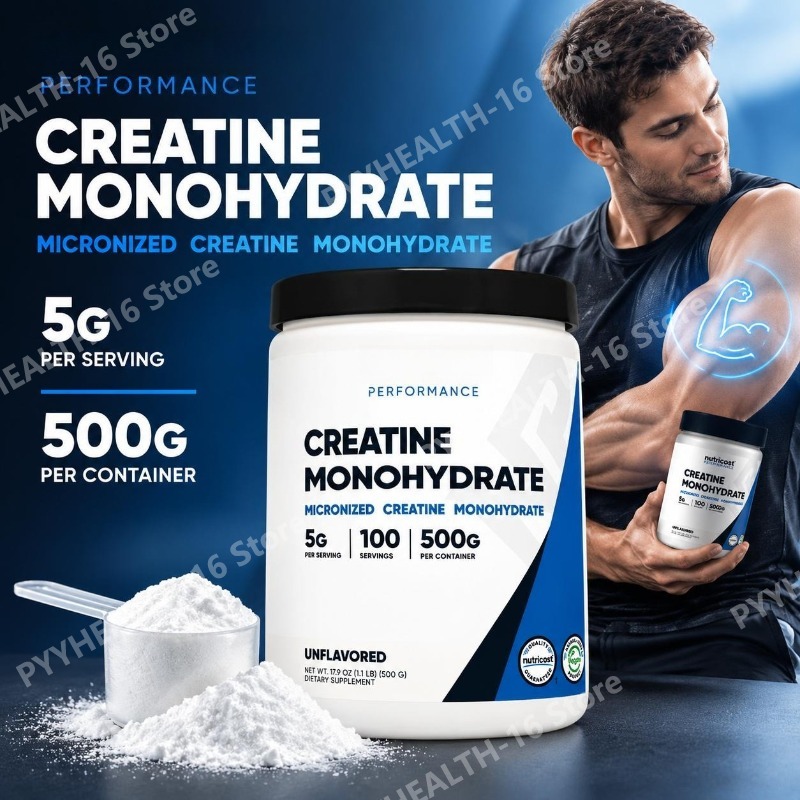 Nutrition Fitness Supplements - مسحوق كرياتين مونوهيدرات 500 جرام، مكمل