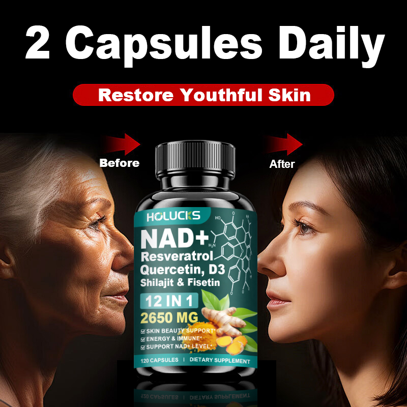 كبسولات NAD+ النقية المضادة لل - مراجعة Resveratrol Capsule Anti Aging وسعره