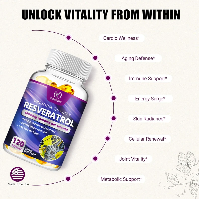 كبسولات ريسفيراترول - تدعم الق - مراجعة Resveratrol Capsule Anti Aging وسعره