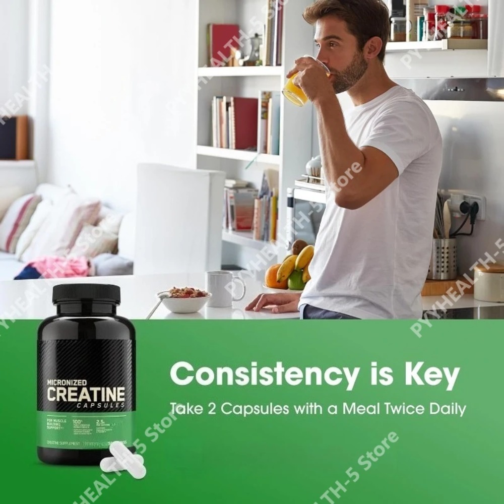 كبسولات الكرياتين 2.5 جرام للب - مراجعة Creatine Monohydrate Powder وسعره