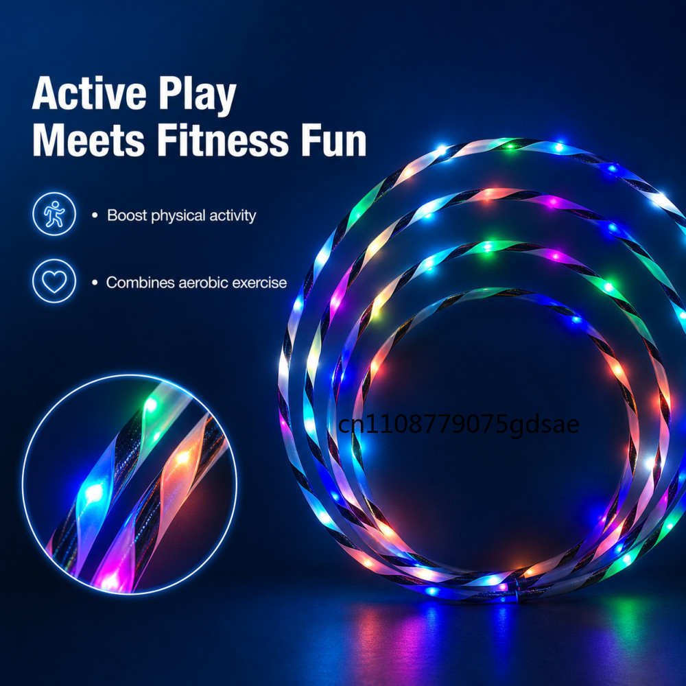 طوق رياضي مضيء LED بطول 60-90  - مراجعة Nutrition For Fitness And Sports وسعره