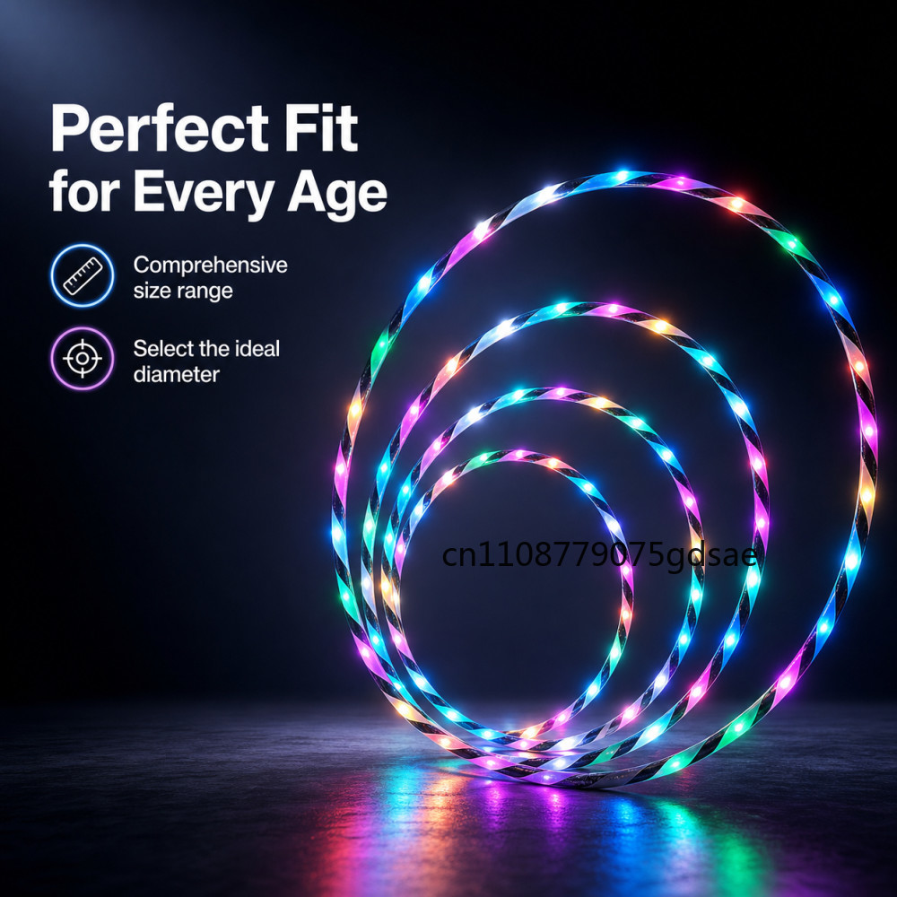 طوق رياضي مضيء LED بطول 60-90  - مراجعة Nutrition For Fitness And Sports وسعره