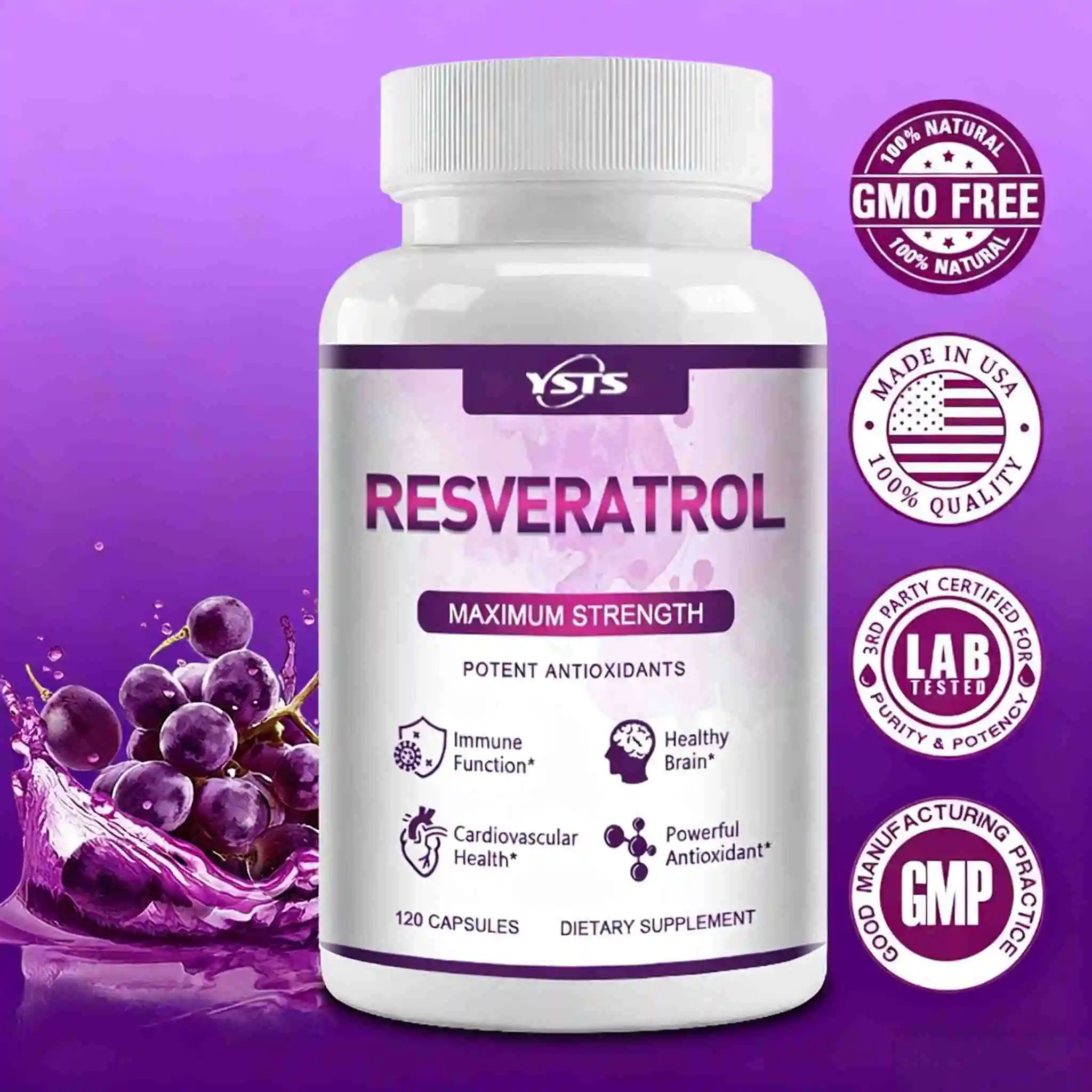 كبسولات ريسفيراترول - تدعم وظا - مراجعة Resveratrol Capsule Anti Aging وسعره