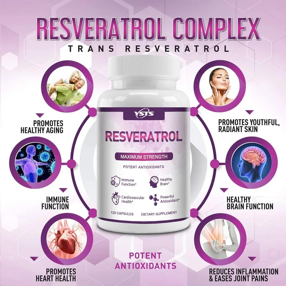 كبسولات ريسفيراترول - تدعم وظا - مراجعة Resveratrol Capsule Anti Aging وسعره