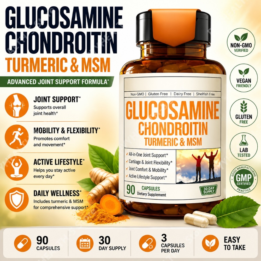 كبسولات الجلوكوزامين والكوندرو - مراجعة Glucosamine Chondroitin Joint وسعره