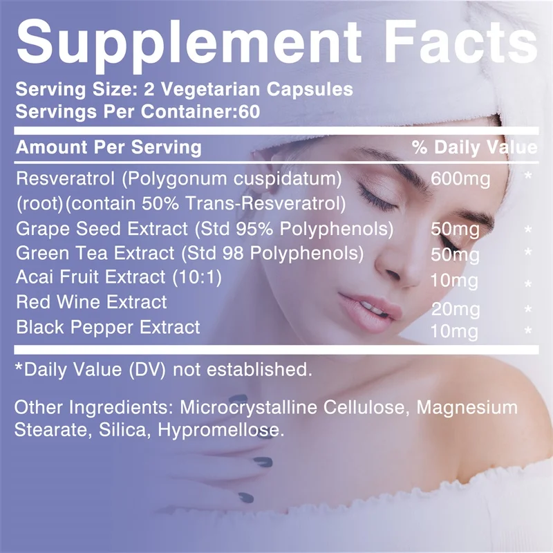 كبسولات ريسفيراترول - مضادة لل - مراجعة Resveratrol Capsule Anti Aging وسعره