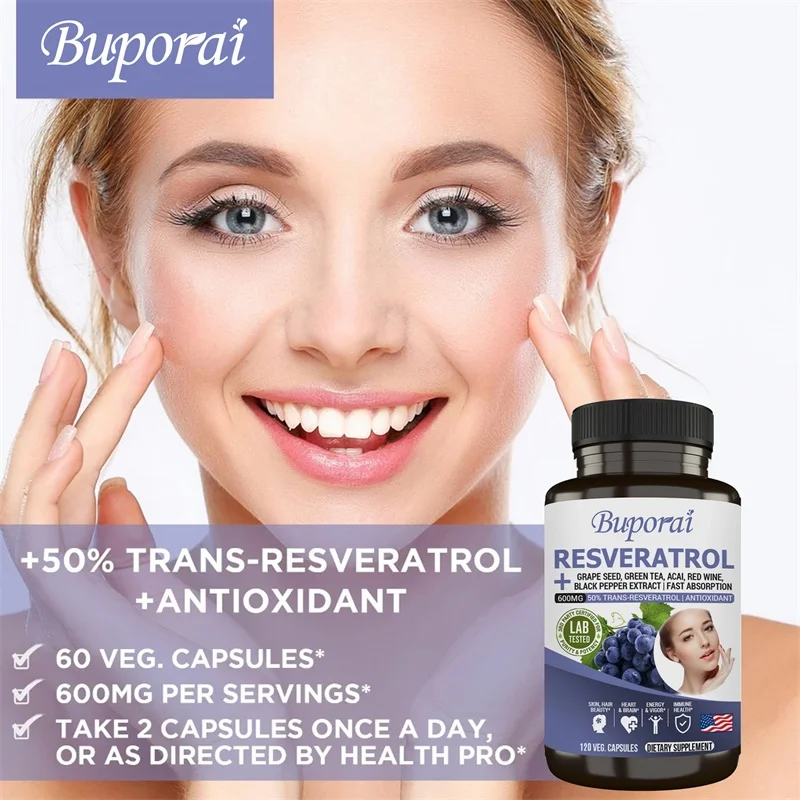 كبسولات ريسفيراترول - مضادة لل - مراجعة Resveratrol Capsule Anti Aging وسعره