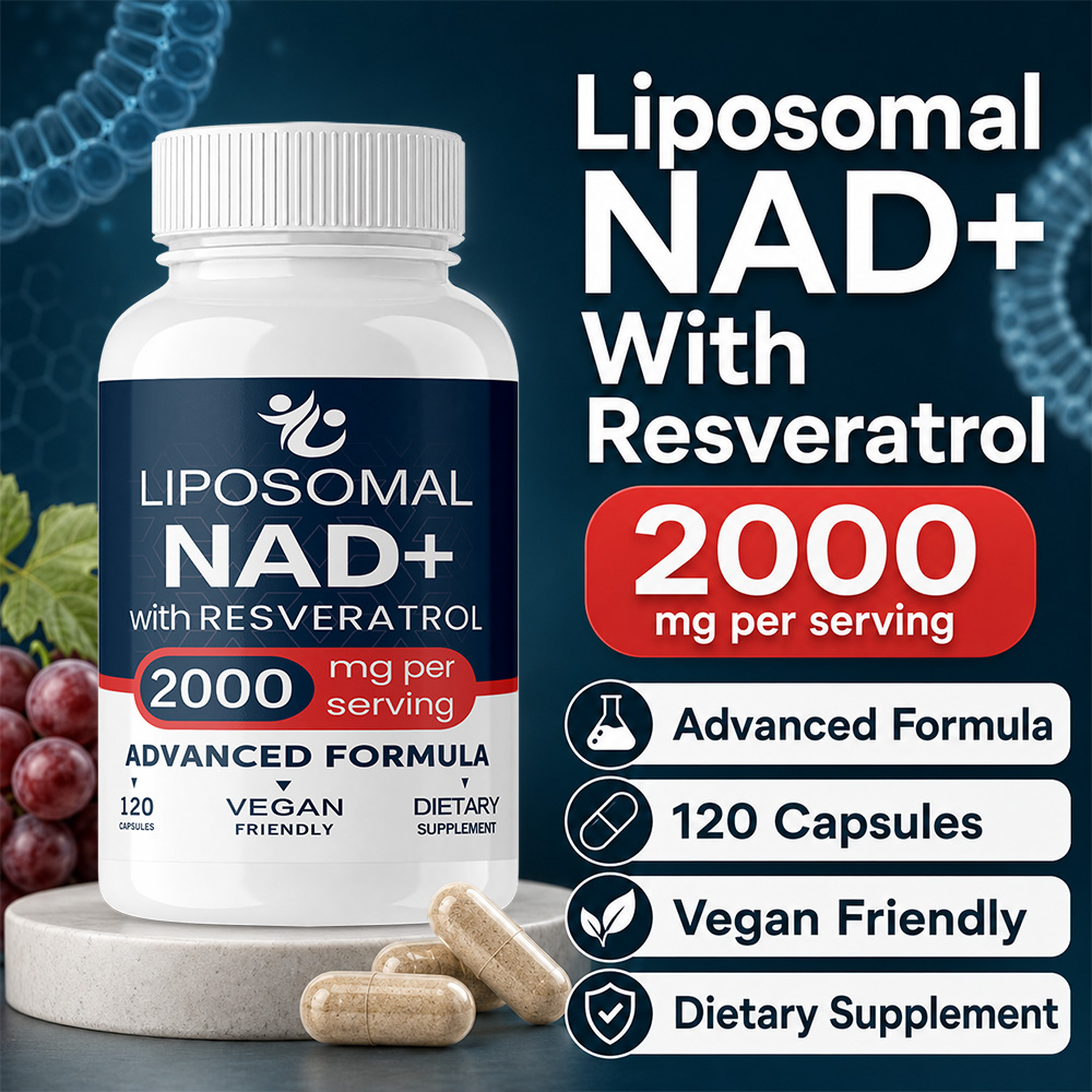 مكمل غذائي ليبوزومي NAD+ مع تر - مراجعة Resveratrol Capsule Anti Aging وسعره