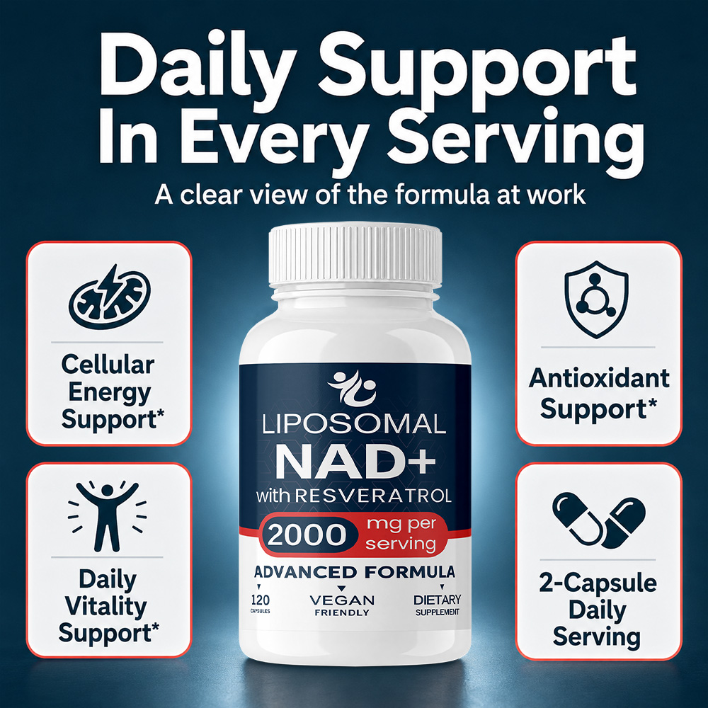 مكمل غذائي ليبوزومي NAD+ مع تر - مراجعة Resveratrol Capsule Anti Aging وسعره