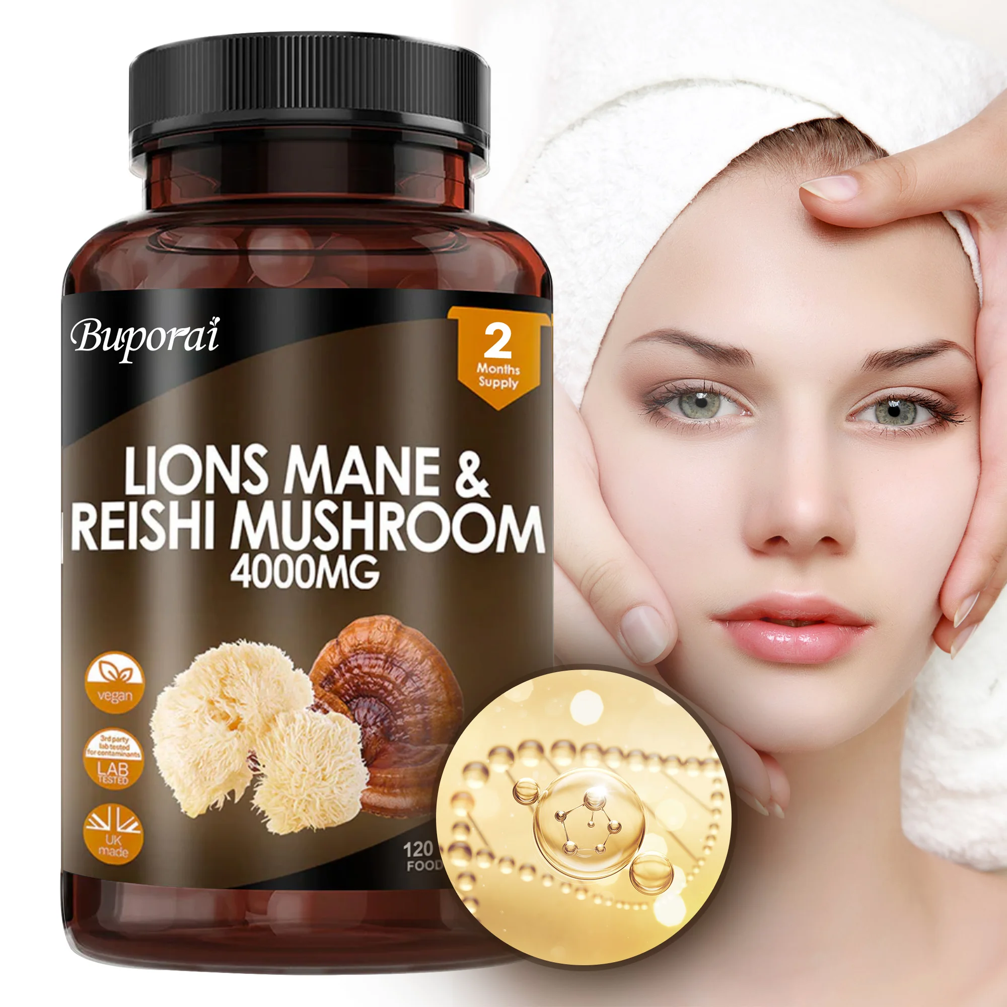 مستخلص عرف الأسد وفطر الريشي 4 - مراجعة Lion Mane Mushroom وسعره