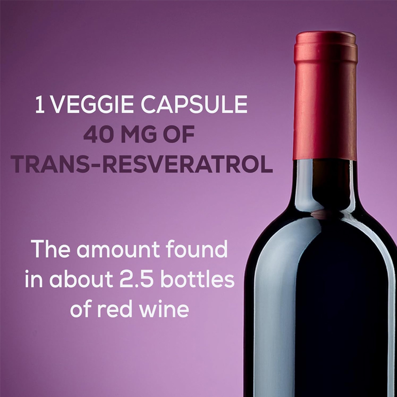 مكمل ريسفيراترول - يدعم الطاقة - مراجعة Resveratrol Capsule Anti Aging وسعره