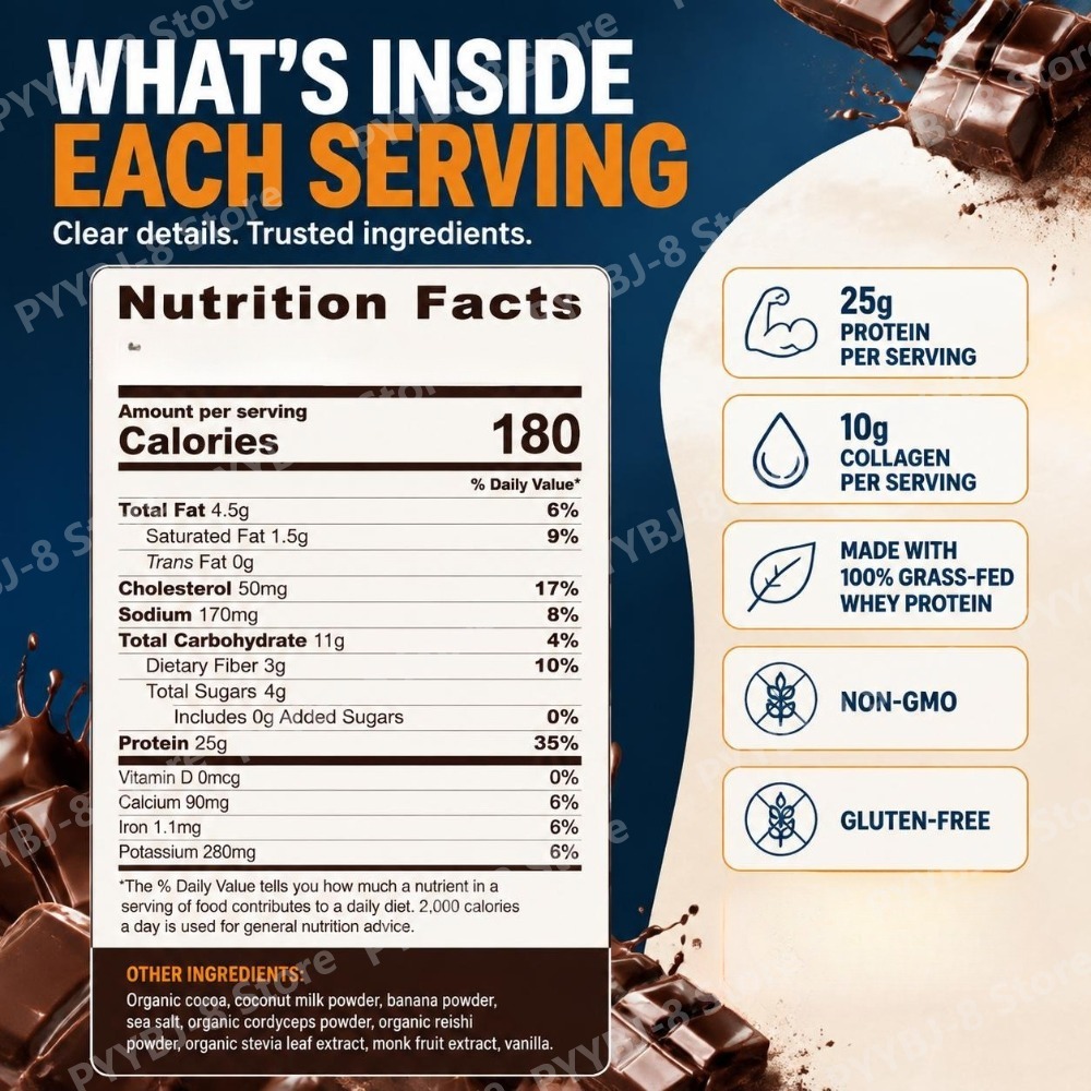 مسحوق البروتين الشامل، 25 جرام - مراجعة Nutrition For Fitness And Sports وسعره