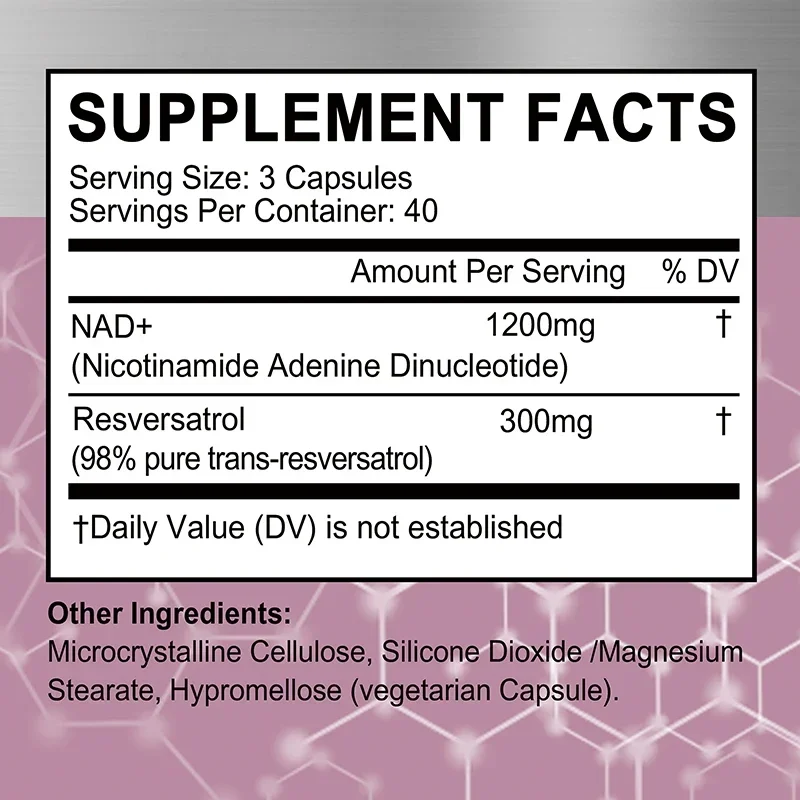 مكملات NAD+ ريسفيراترول - الطا - مراجعة Resveratrol Capsule Anti Aging وسعره