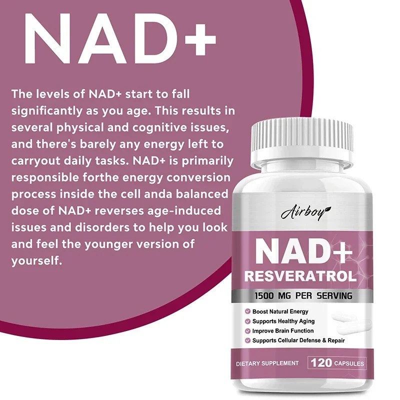 مكملات NAD+ ريسفيراترول - الطا - مراجعة Resveratrol Capsule Anti Aging وسعره