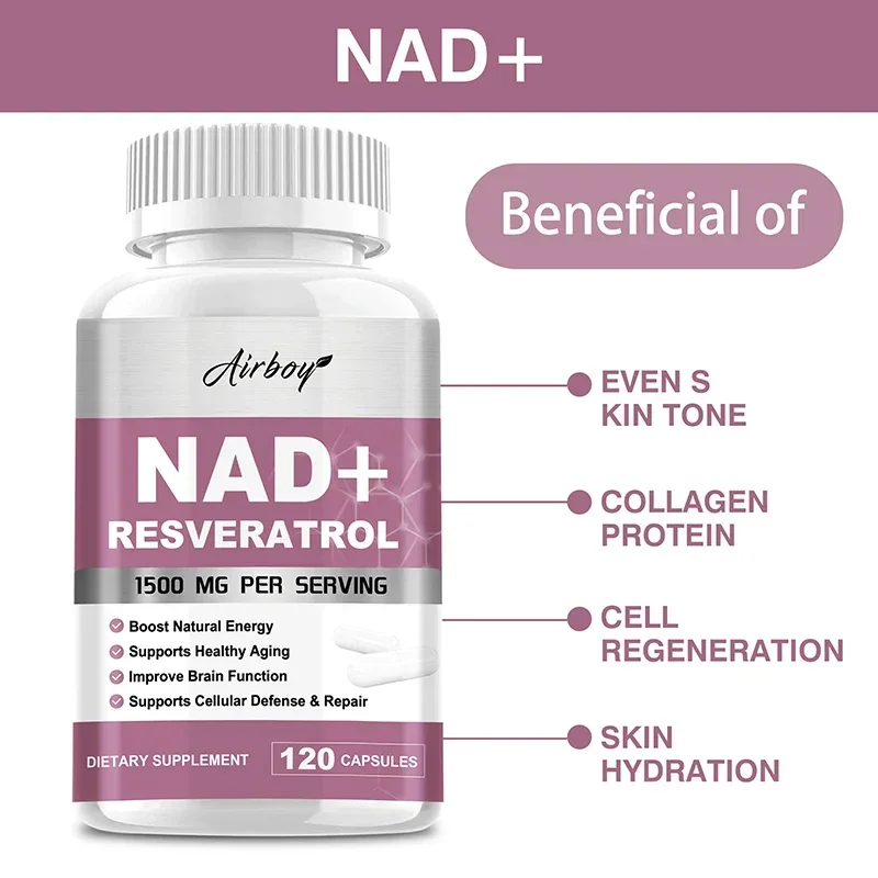 مكملات NAD+ ريسفيراترول - الطا - مراجعة Resveratrol Capsule Anti Aging وسعره