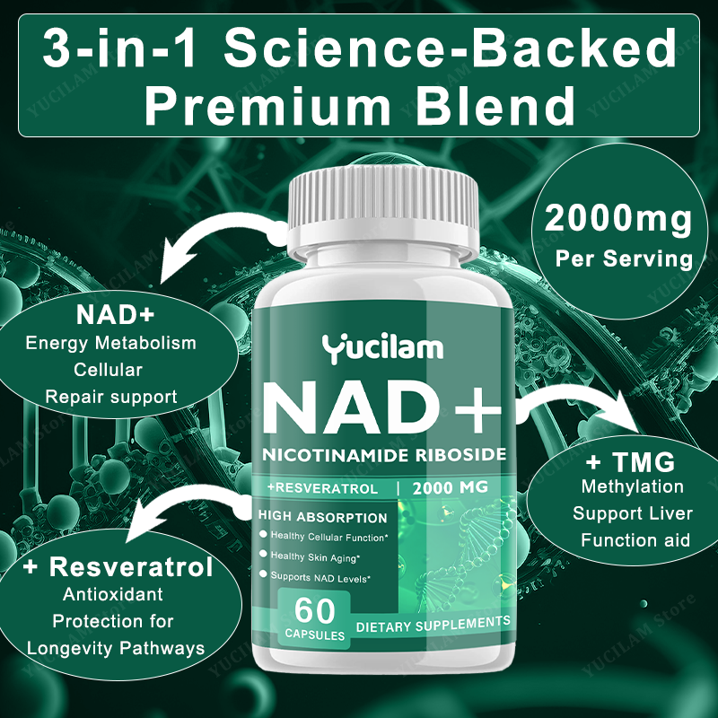 مكمل NAD+ Resveratrol - مضاد ل - مراجعة Resveratrol Capsule Anti Aging وسعره